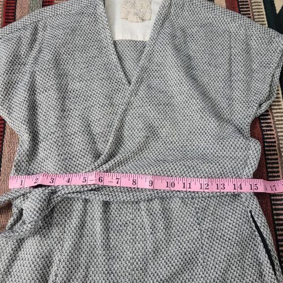Ace & Jig Knightsbridge Wrap Jumpsuit Sz XS Gray Cotton Ankle Straight‎ Leg Boho - Picture 6 of 9